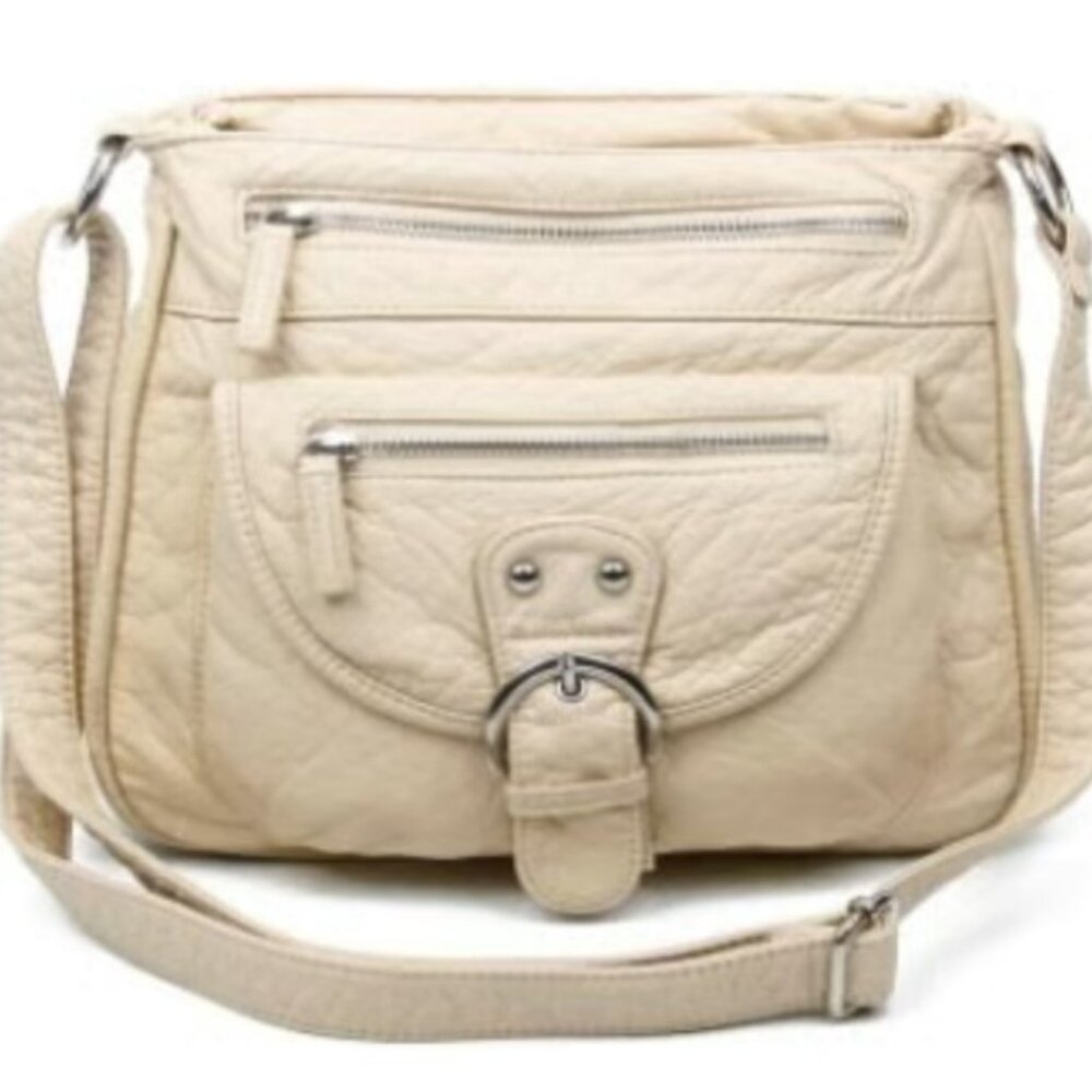 The Lorie Crossbody - Taupe - Purse Bag by Ampere Creations - New (MSRP $58)